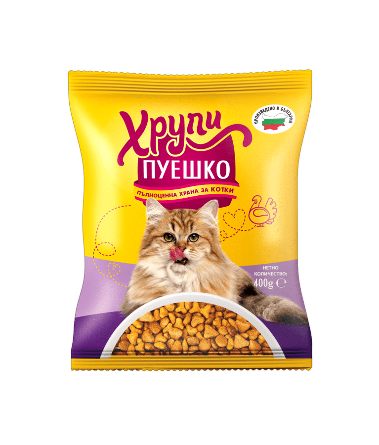 Хрупи Пуешко 400 g — за котки